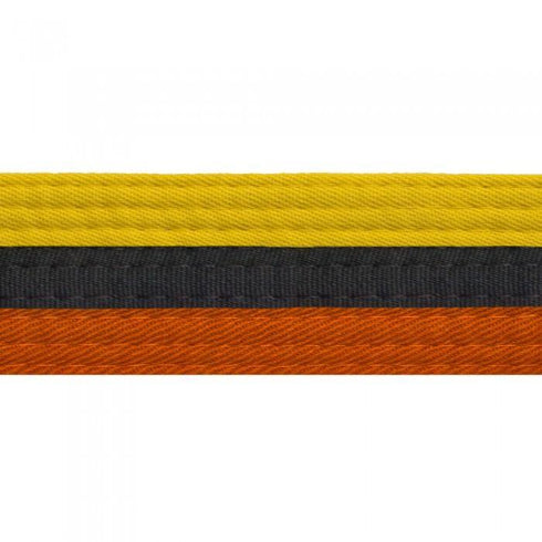 BOLD LOOK HALF/HALF BELTS WITH STRIPE-YELLOW/ORANGE/BLACK-1